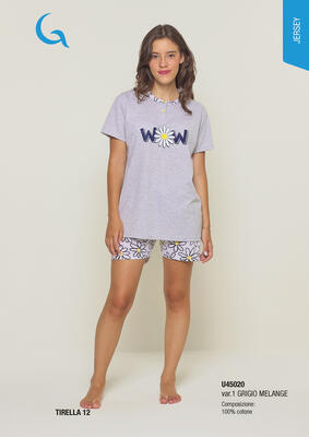 PIGIAMA RAGAZZA M/M U45020 Tellini S.r.l. Ingrosso Abbigliamento